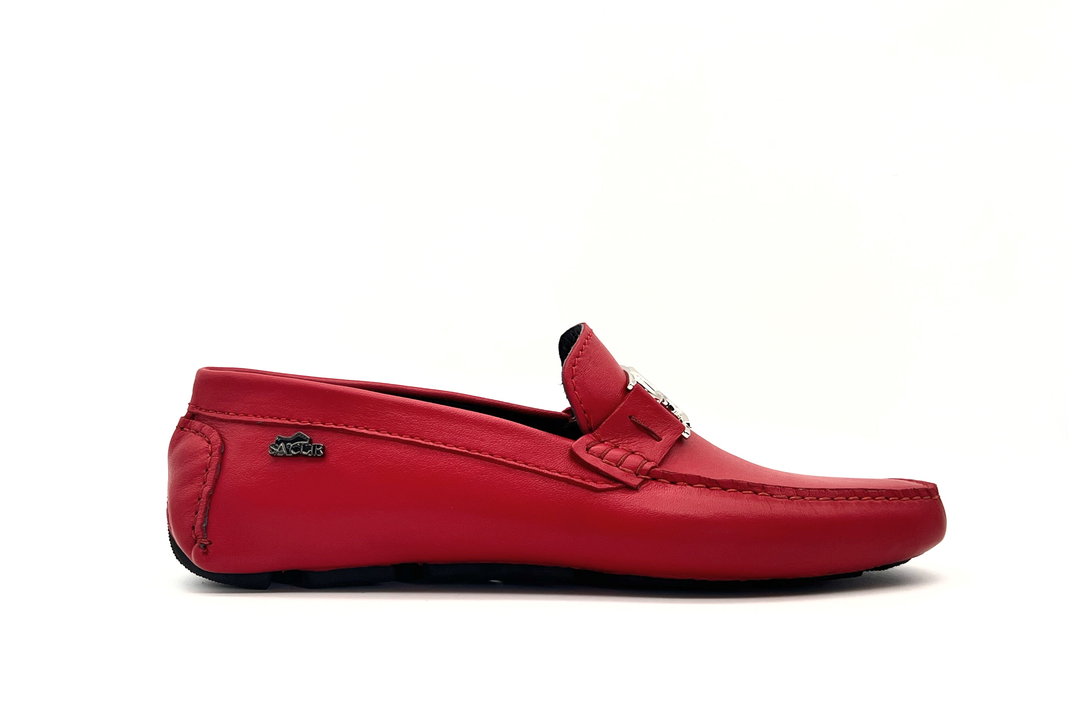 Buy RUOSH Black Mens Leather Slipon Loafers | Shoppers Stop